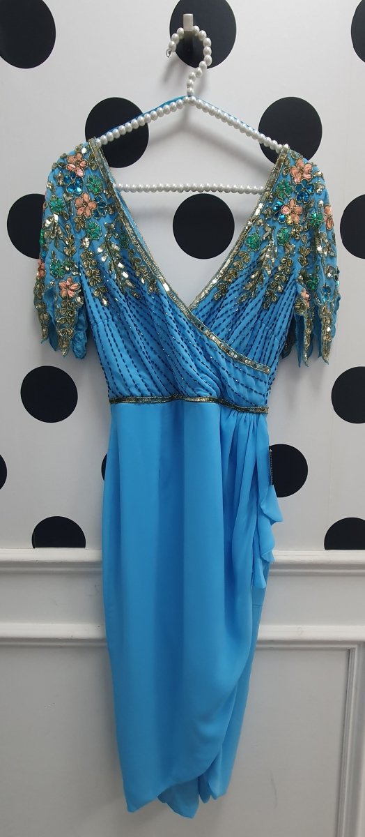 Sky blue sale occasion dress