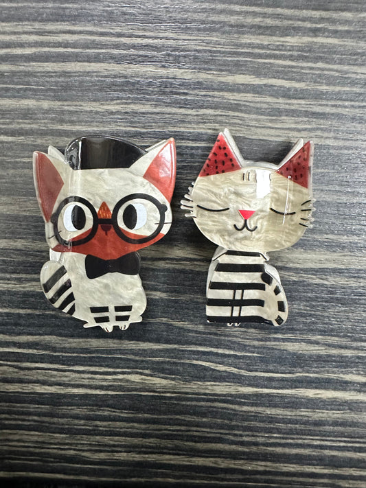 DMB Chic Kitties Hair Claw Clips