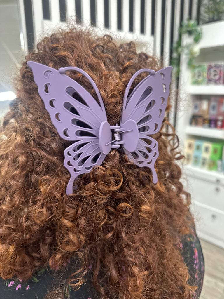 DMB Purple Extra Large Butterfly Hair Clip