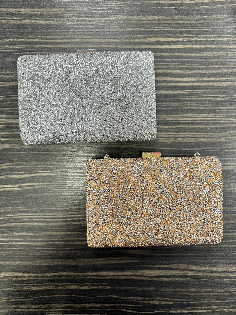 DMB Crystal Embellished Box Clutch