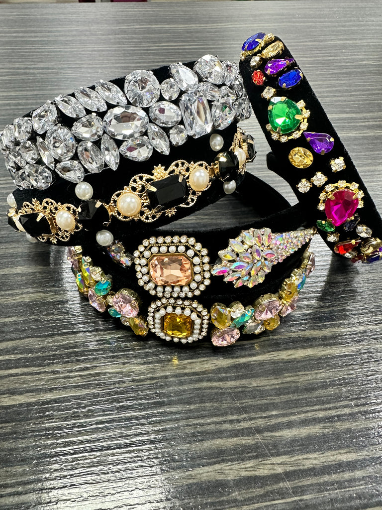 DMB Velvet Jewel Embellished Headband