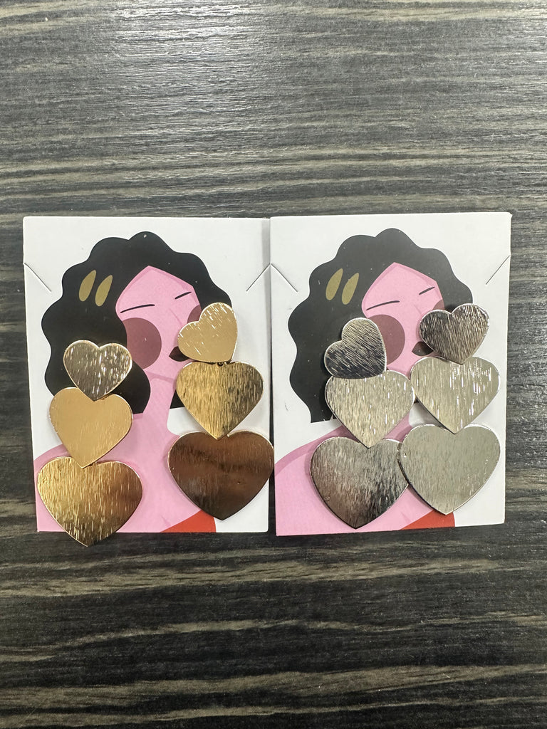 DMB Heart Trio Earrings