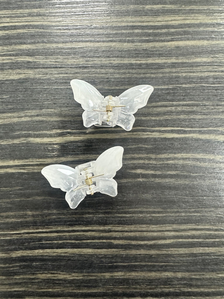 DMB Mini Crystal Butterfly Clips 2 Pack Set