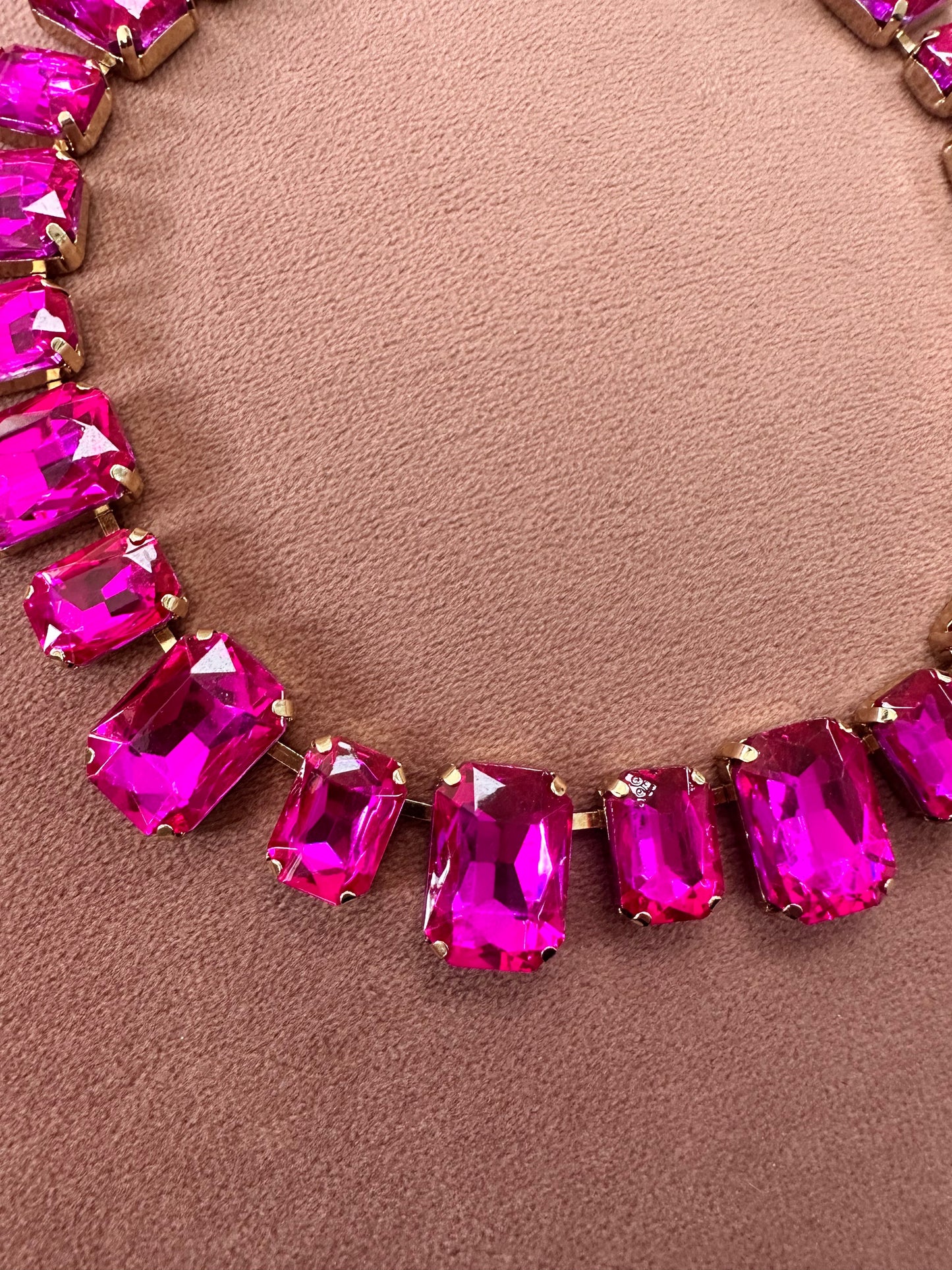 DMB Pink Jewelled Collar Necklace