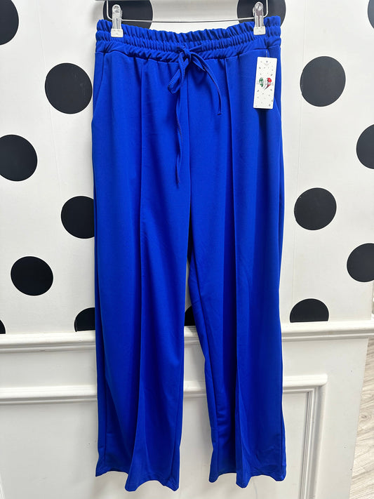 Cobalt Drawstring Waist Trousers