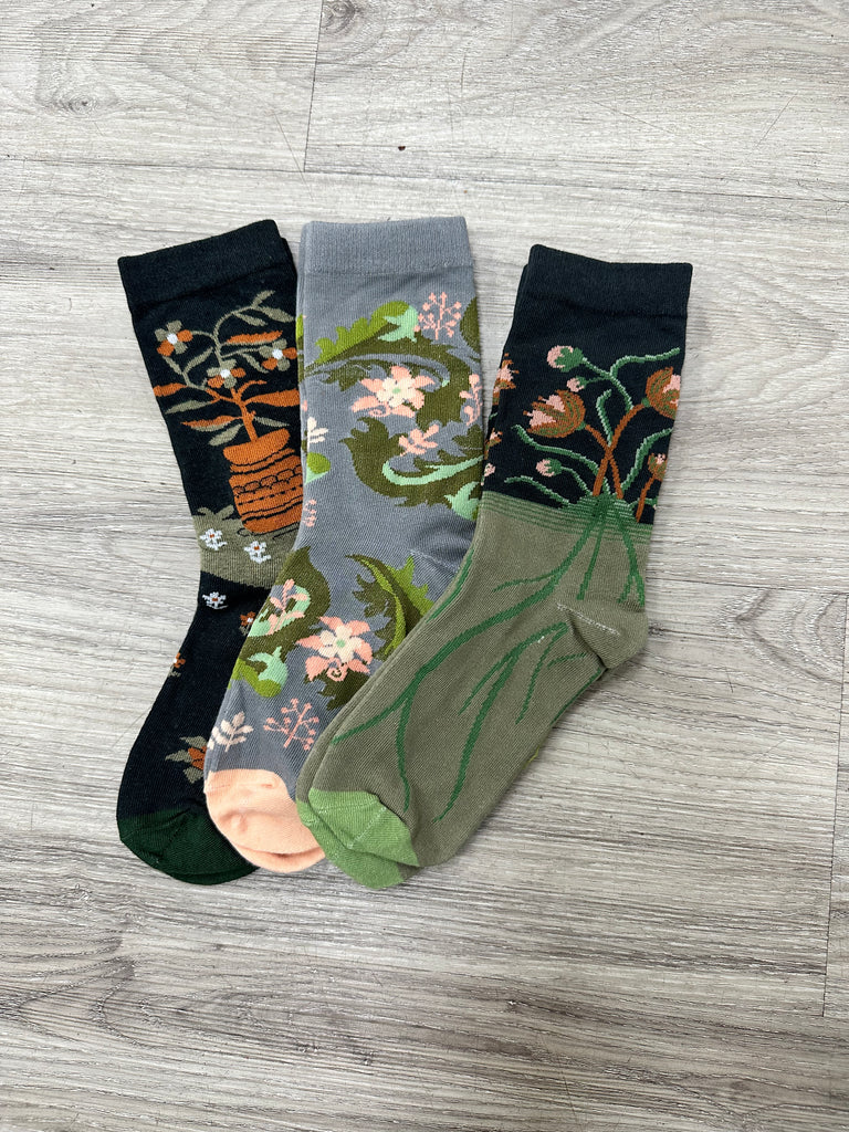 DMB Autumnal Green 3 pack Socks