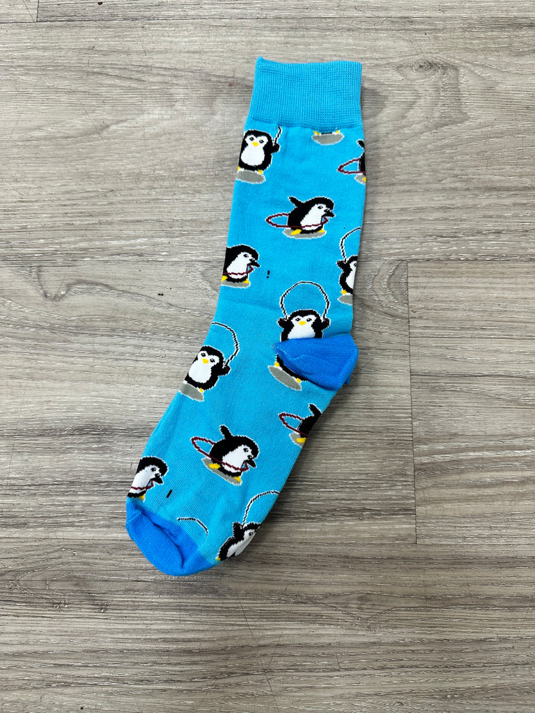 DMB Blue Penguin Socks