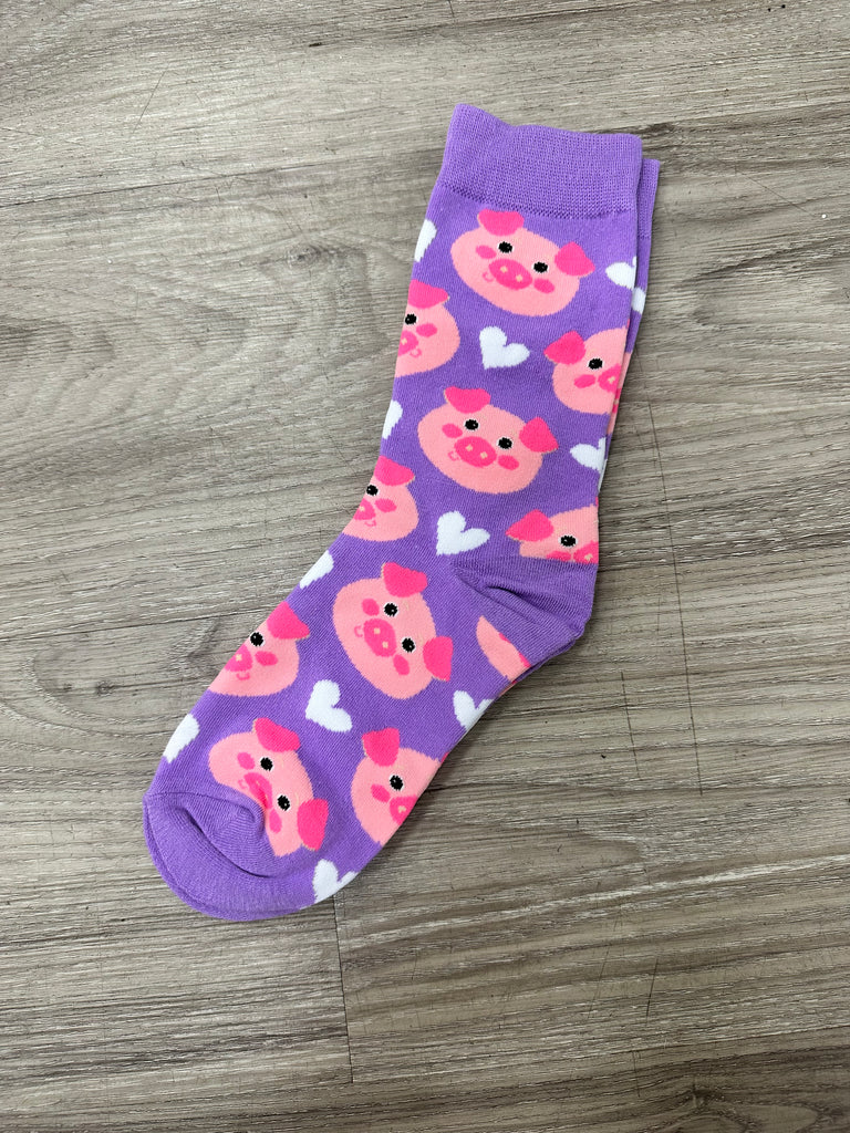 DMB Purple Pig Socks