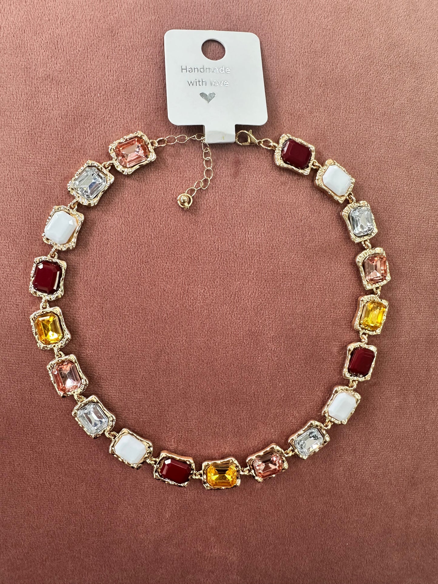 DMB Autumnal Jewelled Collar Necklace