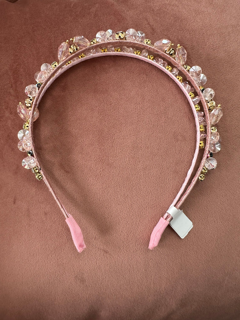 DMB Dainty Crystal Double Row Headband