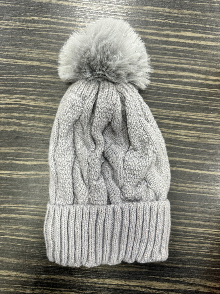 DMB Cosy Lined Pom Pom Hat