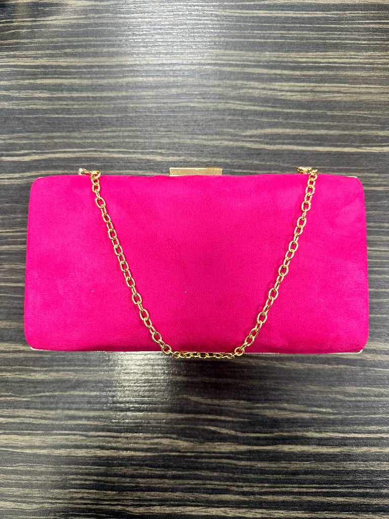 DMB Hot Pink Box Clutch Bag