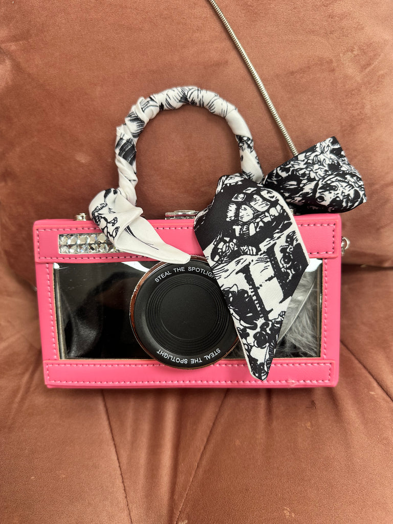 DMB Scarf Handle Camera Cross Body Bag