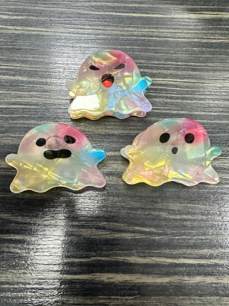 *DMB Halloween* Iridescent Multi Ghost Hair Clips