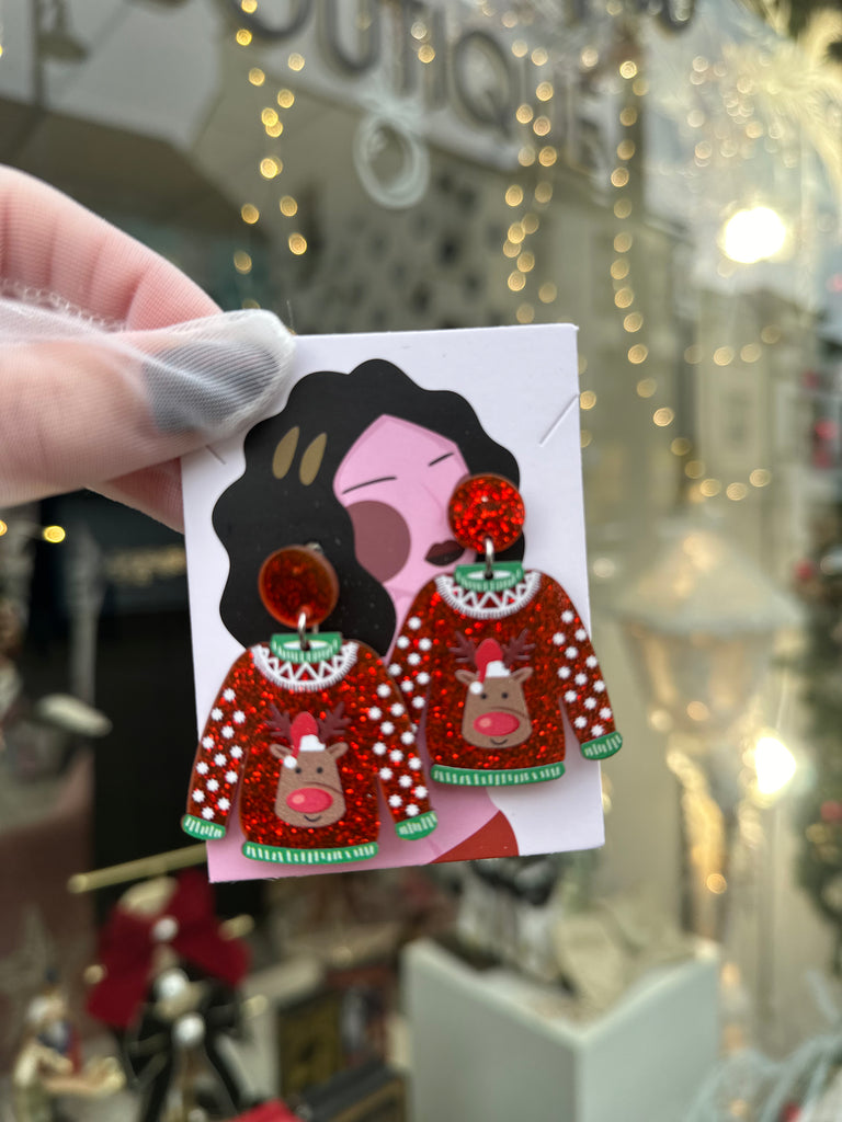 *DMB Christmas* Acrylic Christmas Jumper Earrings