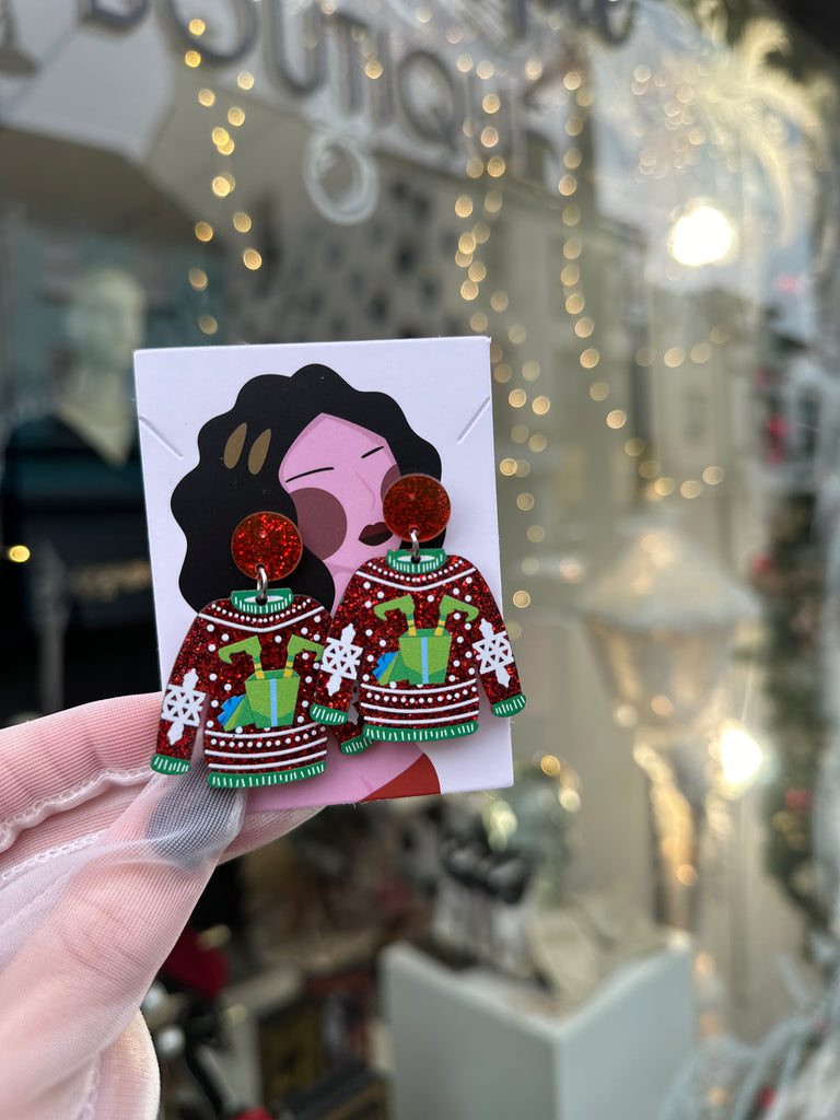 *DMB Christmas* Acrylic Christmas Jumper Earrings