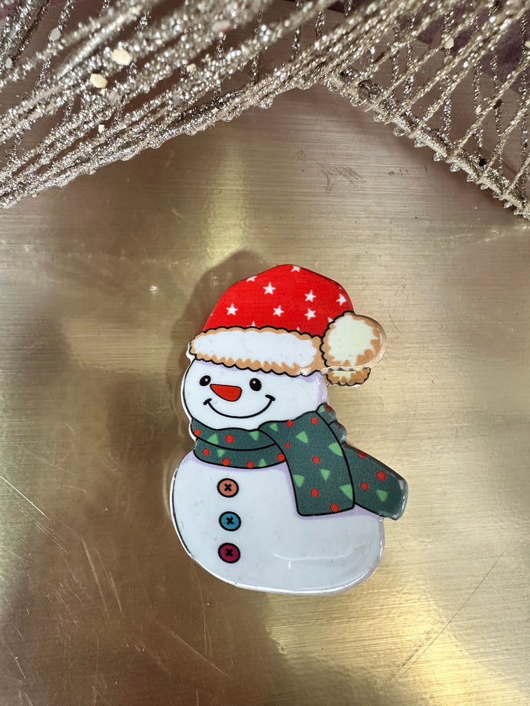 *DMB Christmas* Santa & Snowman Hair Claw Clips