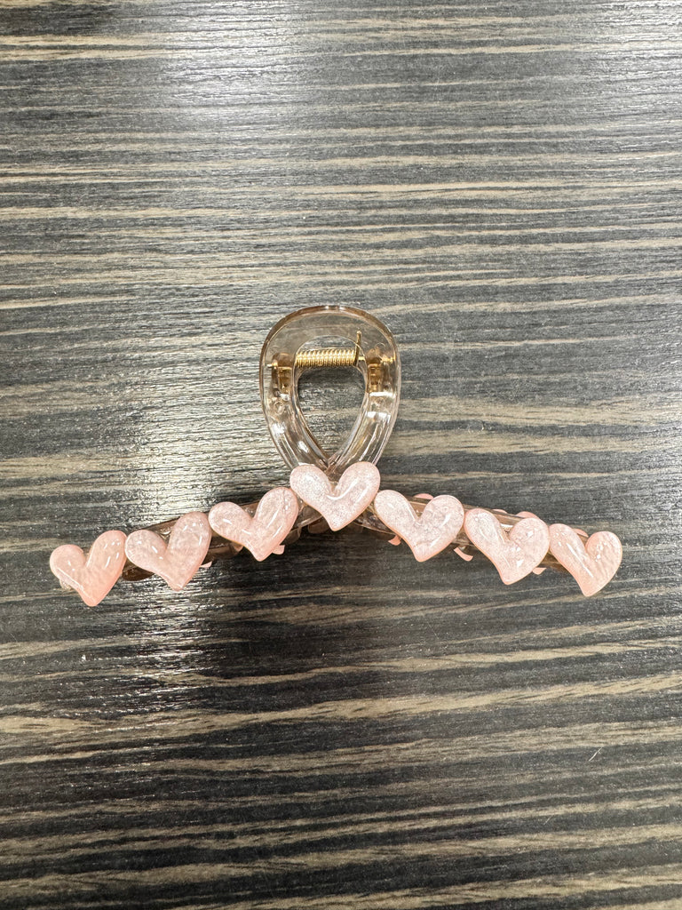 DMB Pink Heart Claw Clip