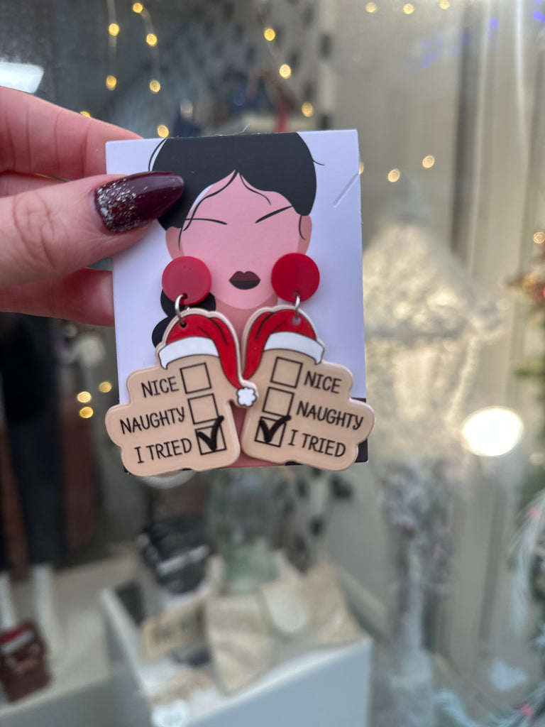 *DMB Christmas* Naughty List Earrings