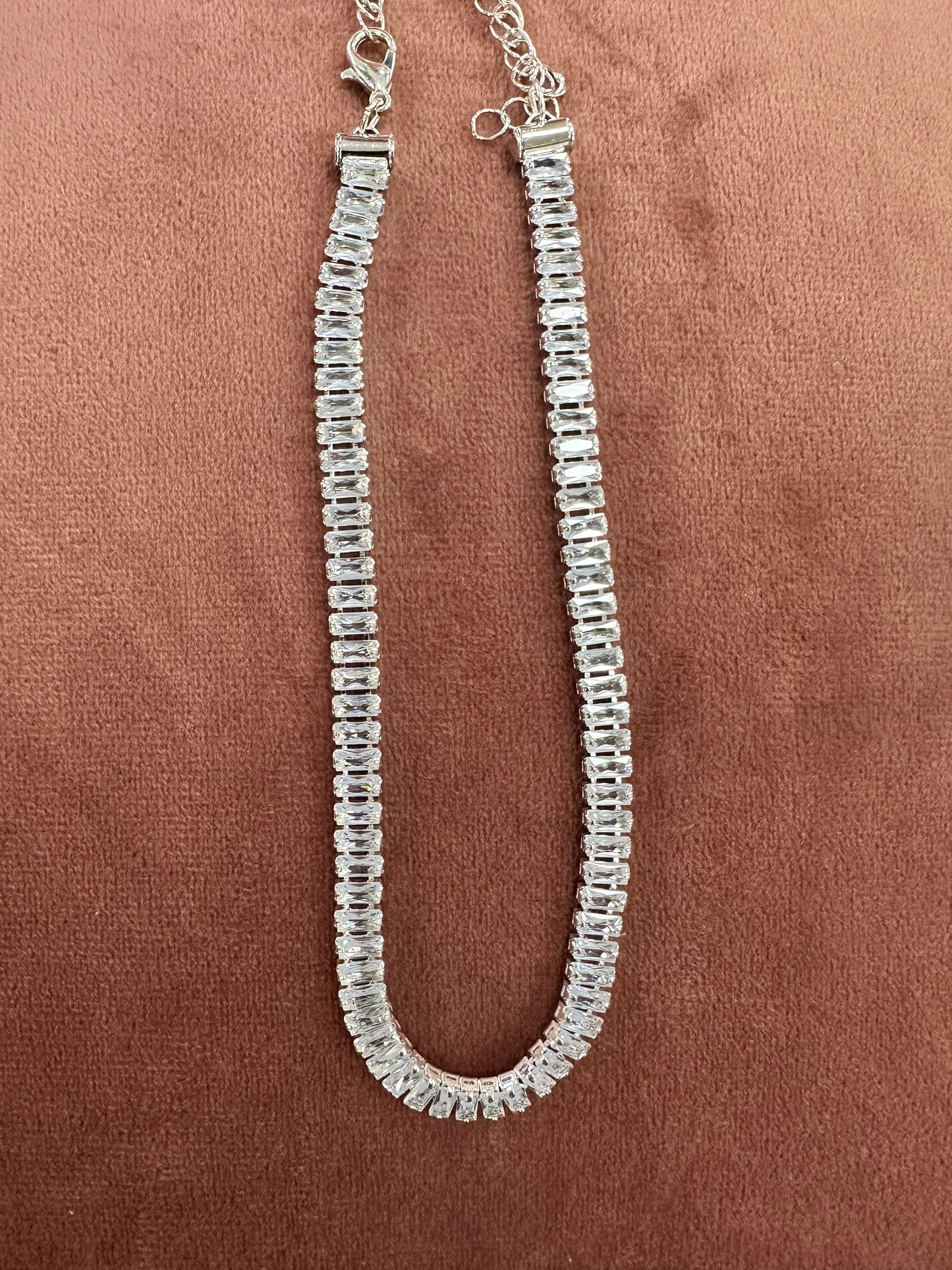 DMB Baguette Jewel Silver Necklace