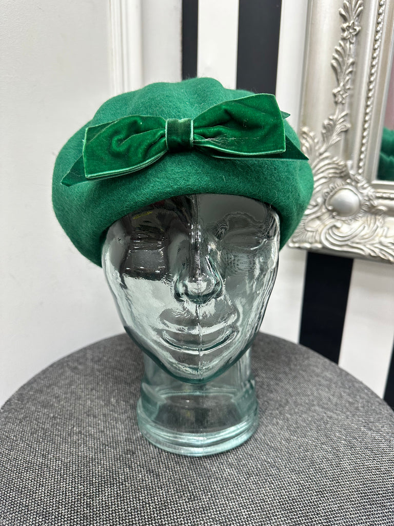 DMB Emerald Bow Beret