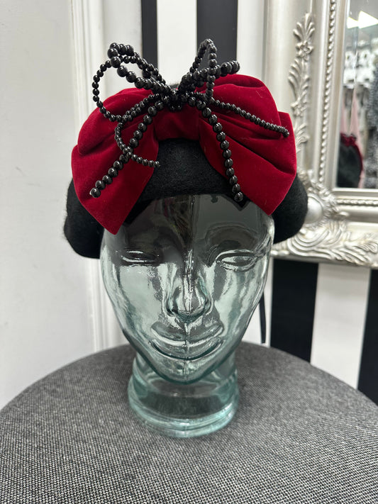 DMB Beaded Bow Beret