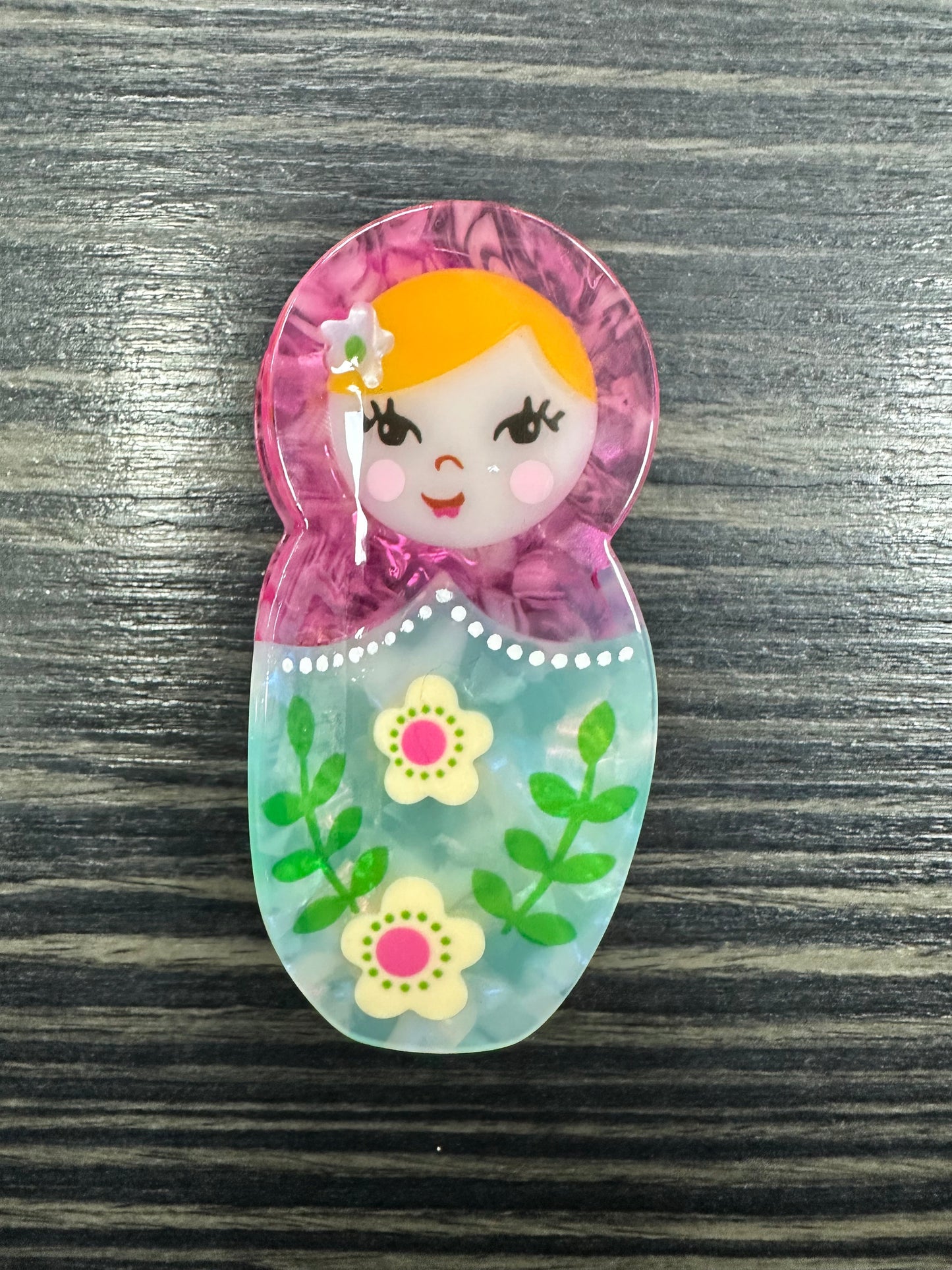 DMB Russian Doll Claw Hair Clip