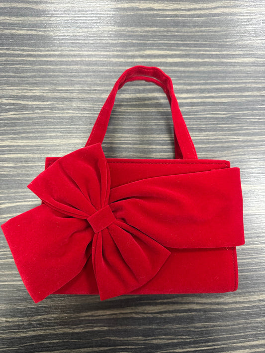 DMB Red Velvet Grab Handbag