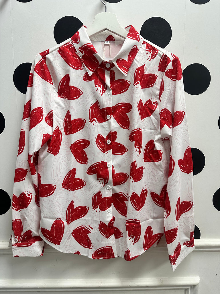 DMB Sketch Heart Print Shirt