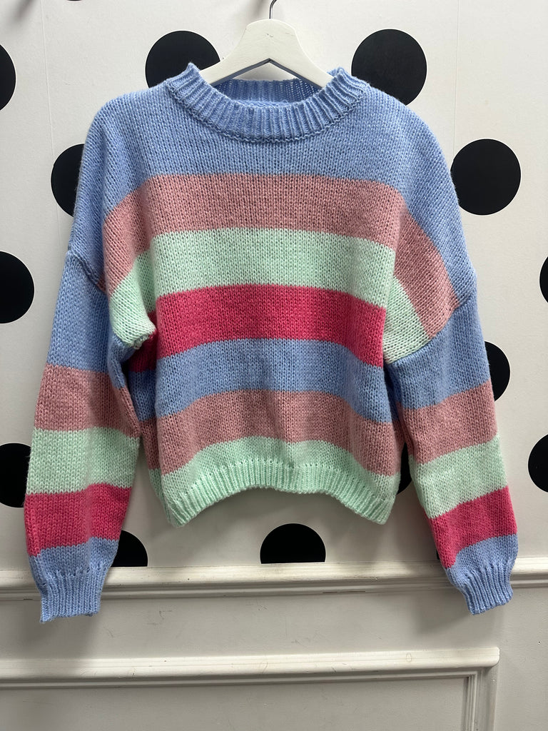 DMB Pastel Rainbow Soft Knit Jumper