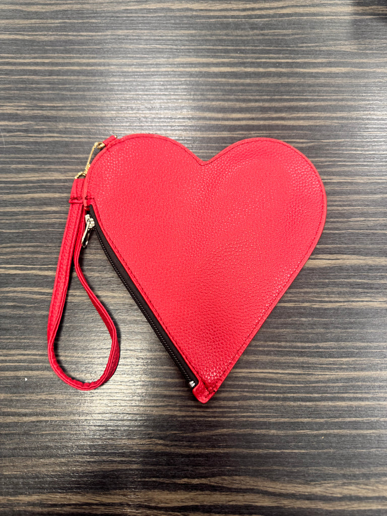 DMB Red Large Heart Wristlet Coin Purse