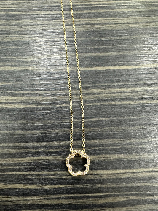 DMB Gold Tone Clover Pendant