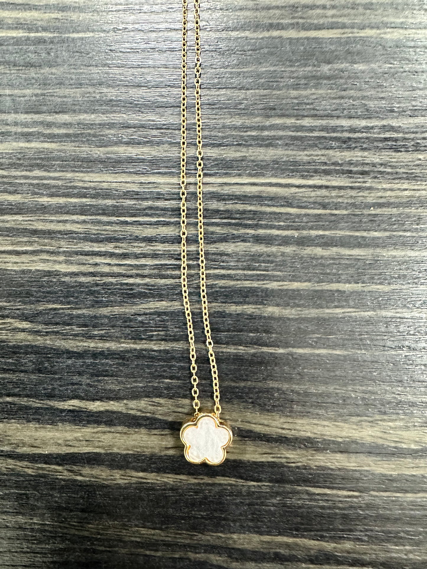 DMB Gold Tone Clover Pendant