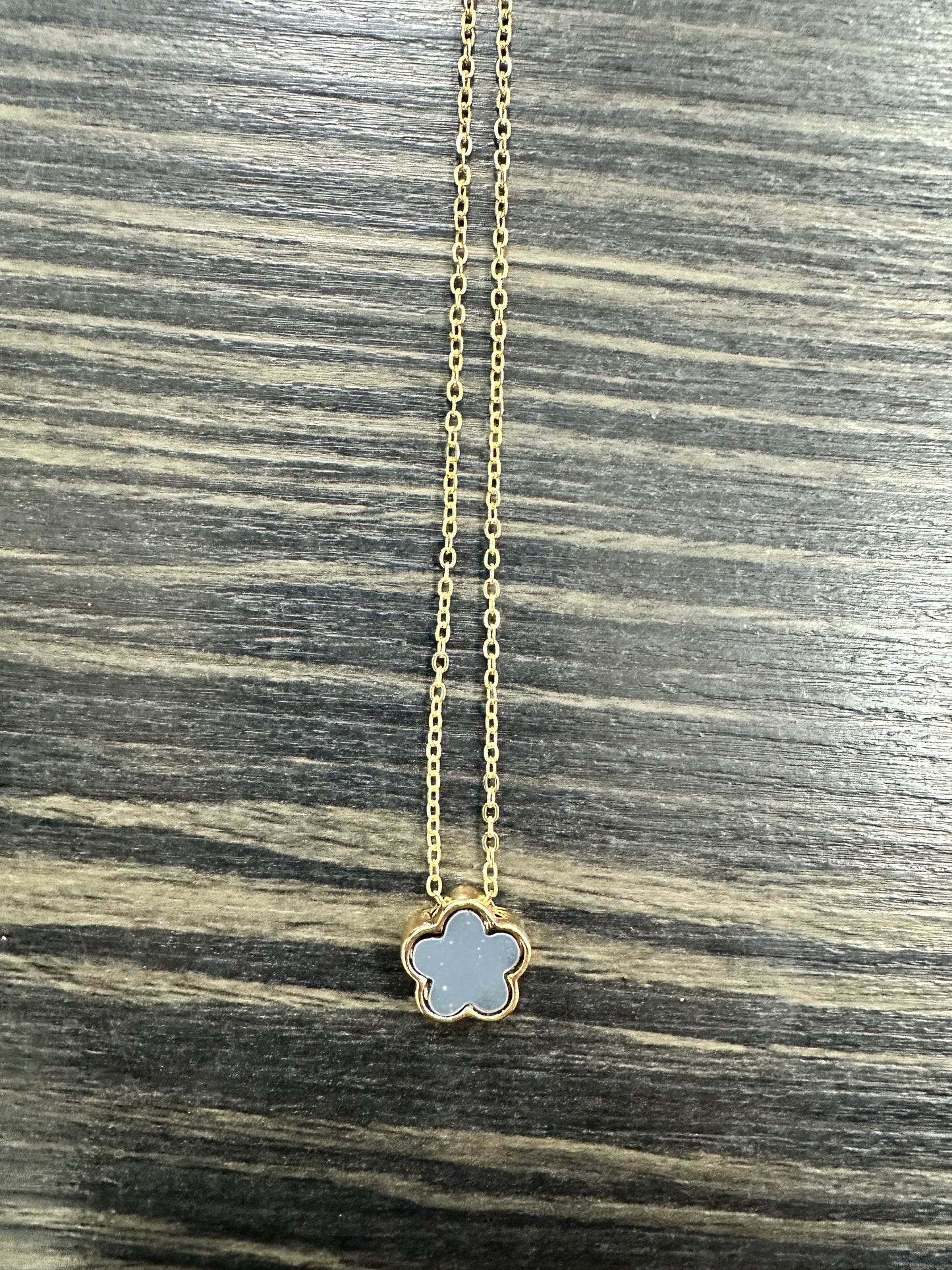 DMB Gold Tone Clover Pendant