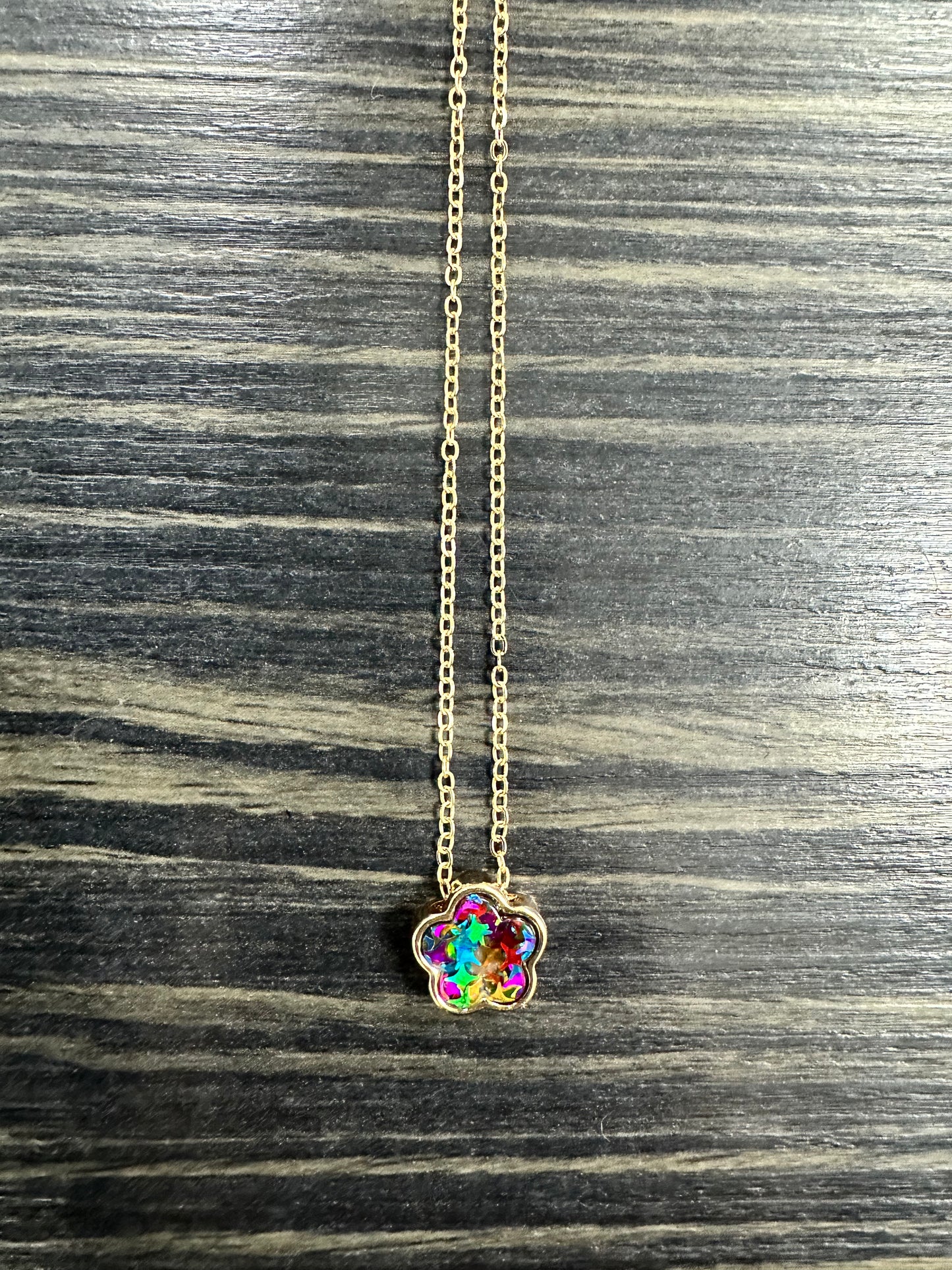 DMB Gold Tone Clover Pendant