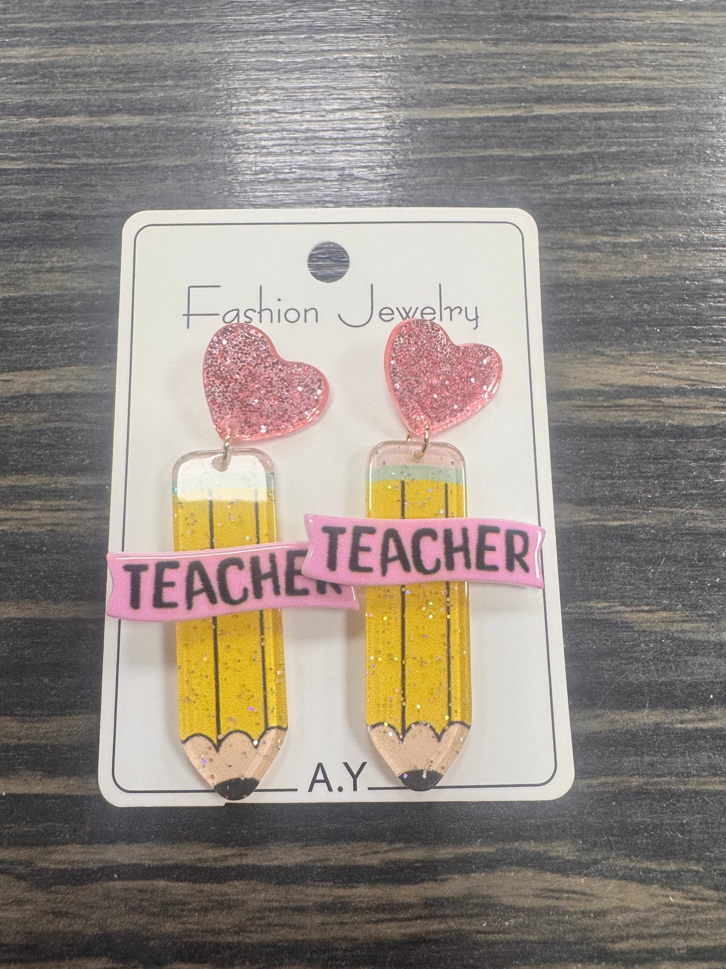 DMB Teacher Pencil Earrings