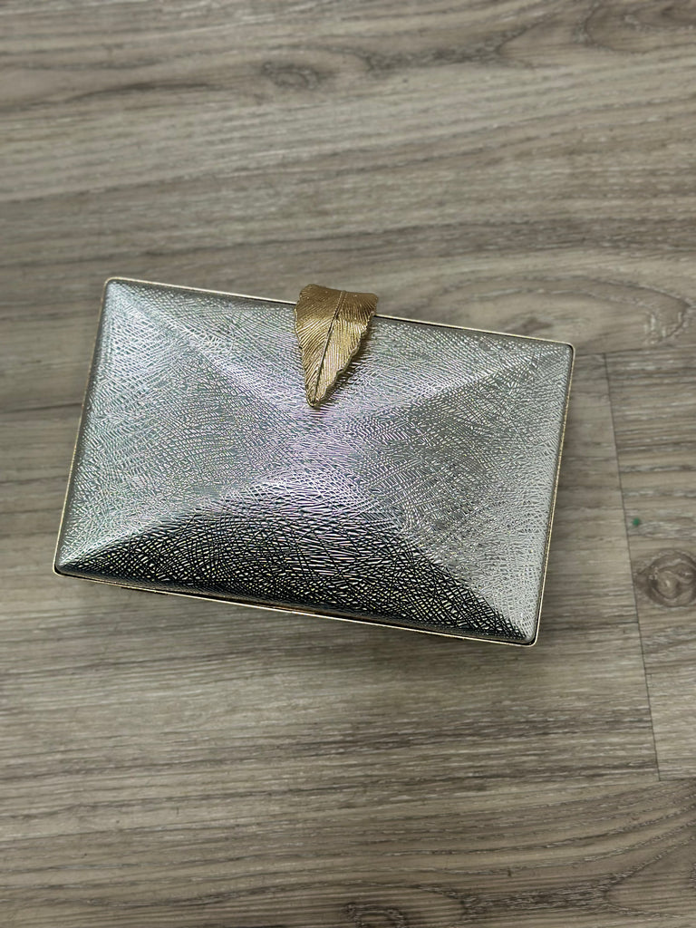 DMB Feather Clasp Clutch