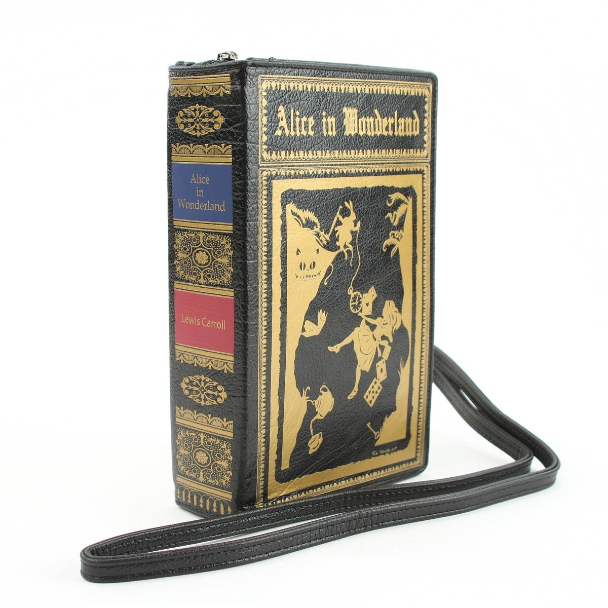 Alice in Wonderland Book Clutch Cross Body Bag Vinyl PRE ORDER - Daisy Mae Boutique