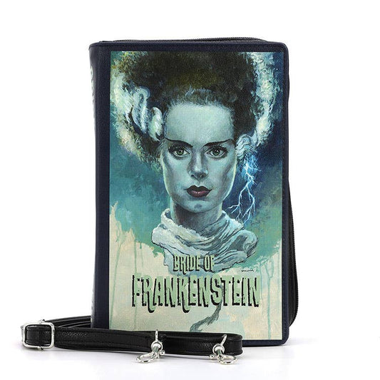 BRIDE OF FRANKENSTEIN BOOK CLUTCH BAG IN VINYL - Daisy Mae Boutique