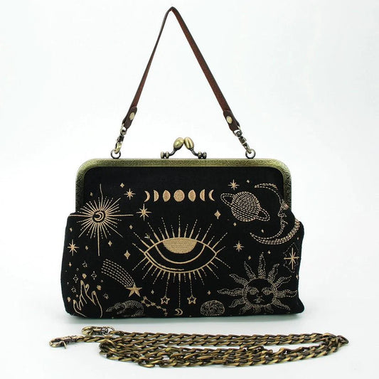 Celestial Kisslock Bag - Daisy Mae Boutique