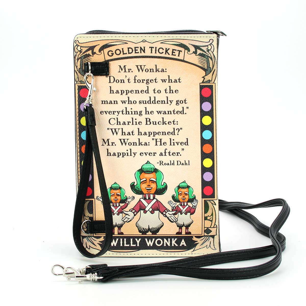 Charlie and the Chocolate Factory Book Clutch Bag - Daisy Mae Boutique