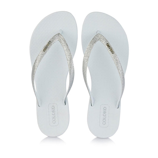 Coloko Orchid Flip Flop White - Daisy Mae Boutique