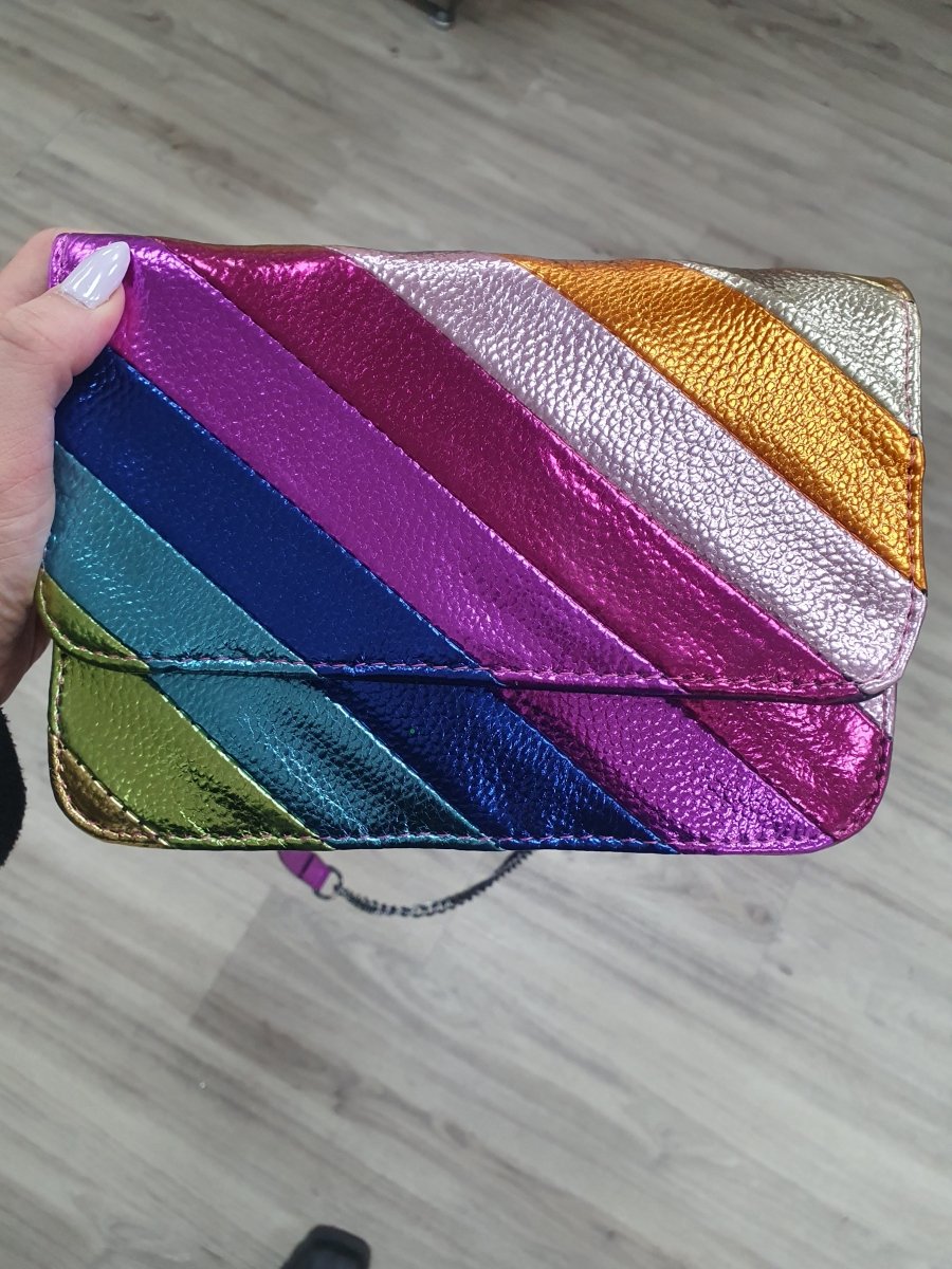 Daisy Mae Rainbow Flap Clutch - Daisy Mae Boutique