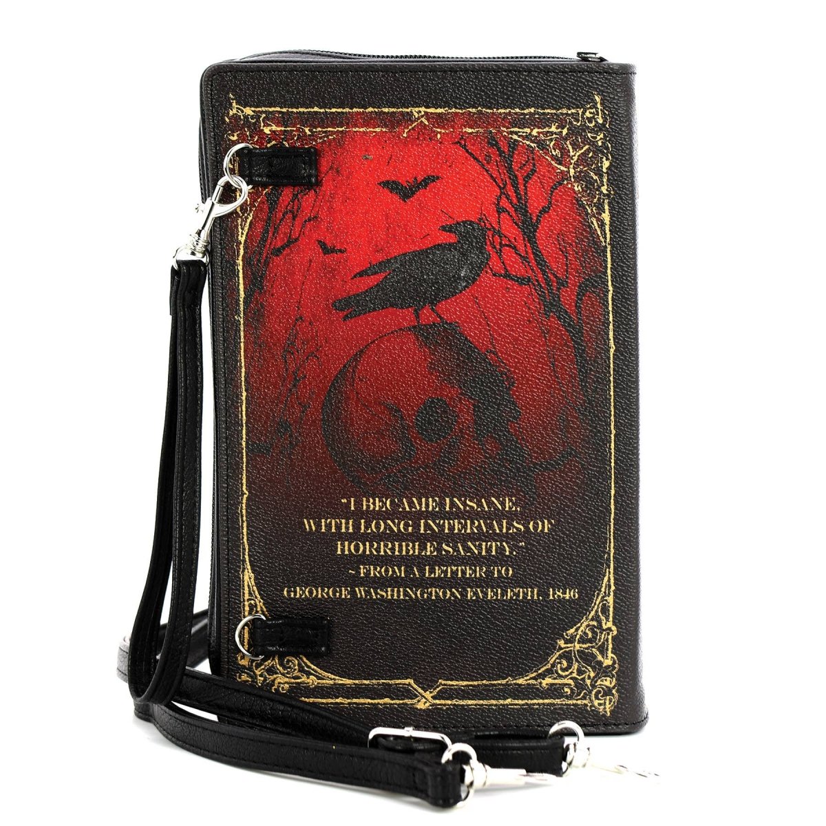 Edgar Allan Poe Book Clutch Bag in Vinyl PRE ORDER - Daisy Mae Boutique