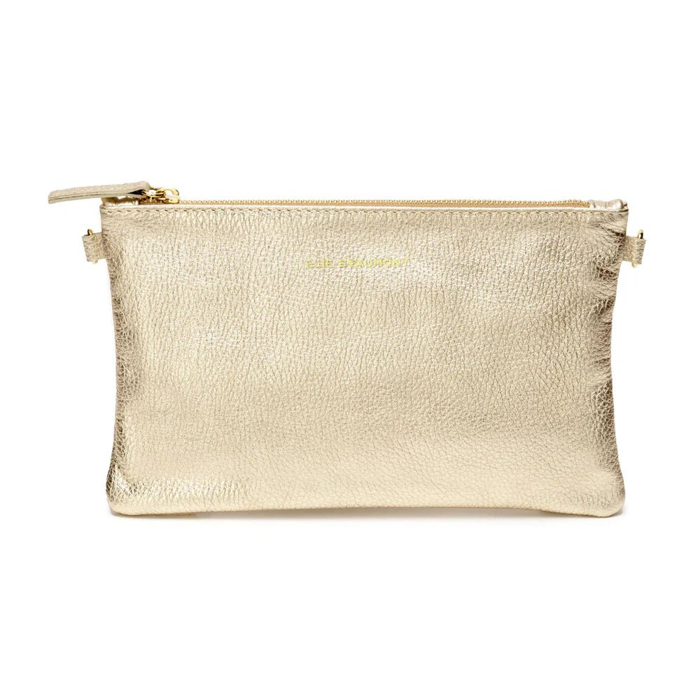 Elie Beaumont Pouch Bag Gold - Daisy Mae Boutique