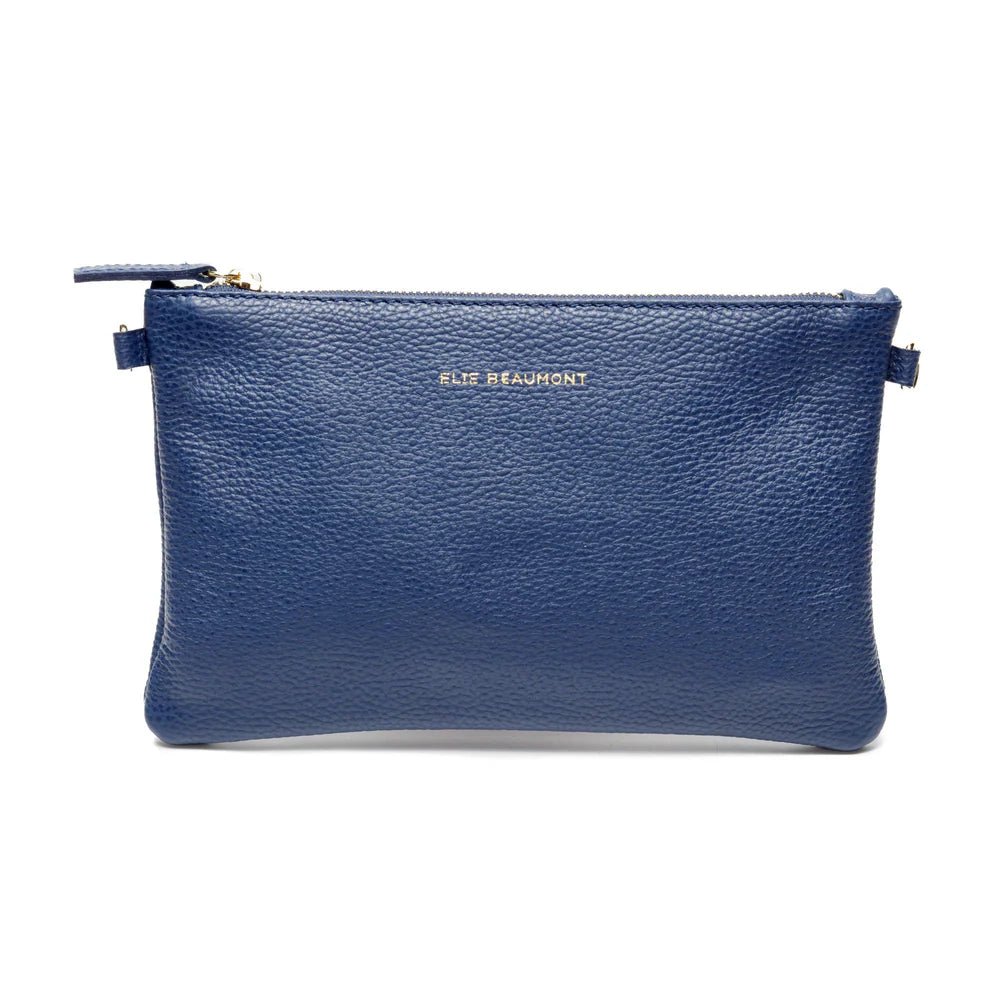 Elie Beaumont Pouch Bag Navy - Daisy Mae Boutique