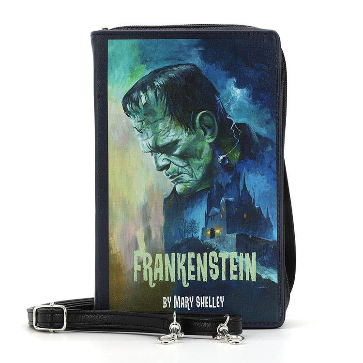 FRANKENSTEIN BOOK CLUTCH BAG IN VINYL - Daisy Mae Boutique