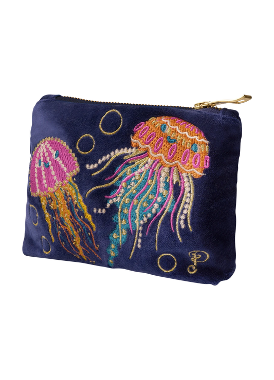 Powder Jolly Jellies Navy Velvet Mini Pouch