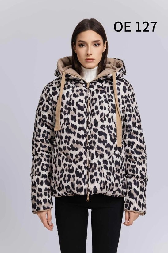 KM Reversible Hooded Leopard Print Jacket - Daisy Mae Boutique