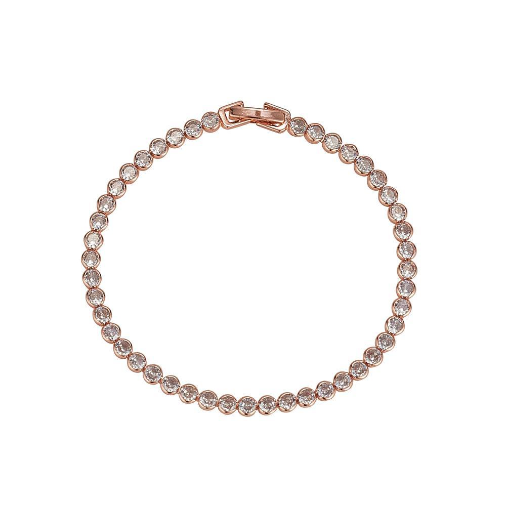 Knight and Day Dakota Rose Gold Tennis Bracelet - Daisy Mae Boutique